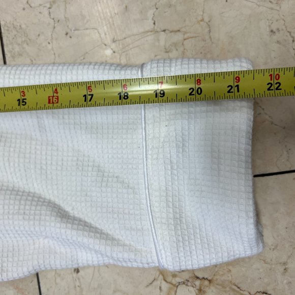 Linum Home Textiles Unisex Turkish Cotton Smyrna White Robe - Picture 9 of 11